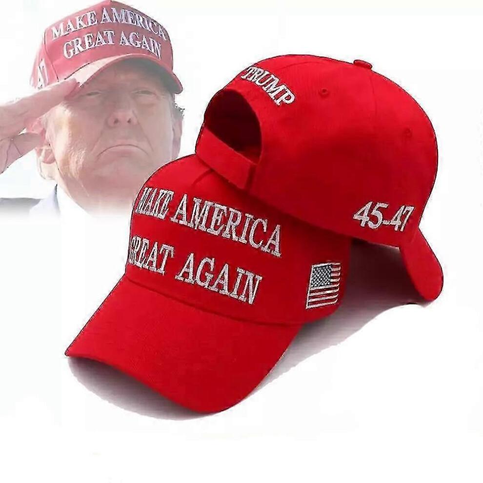 LATILEARN Trump 2024 MAGA RODE Pet 45-47 Baseballpet Make America Great Again