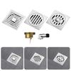 Practical Sturdy Stainless Steel Floor Drain Set with Strong Filtration Bathroom Accessory for Household Daily Use