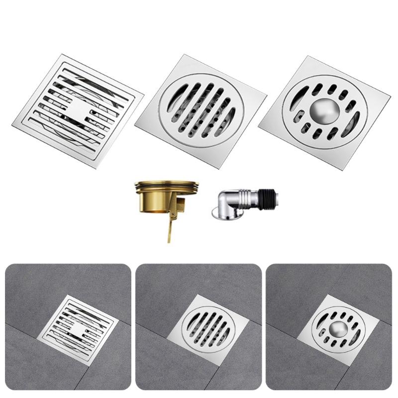 Practical Sturdy Stainless Steel Floor Drain Set with Strong Filtration Bathroom Accessory for Household Daily Use