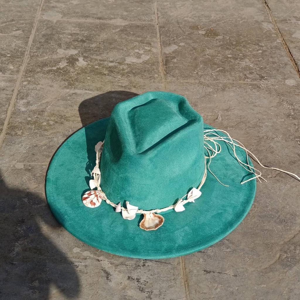 Vegan Suede Arrow-shaped Cap Women's Hat with Variousaccessoriesmen'sfedora Distressed Suede Hat Bohemianstylehat Men'sstraw Hat