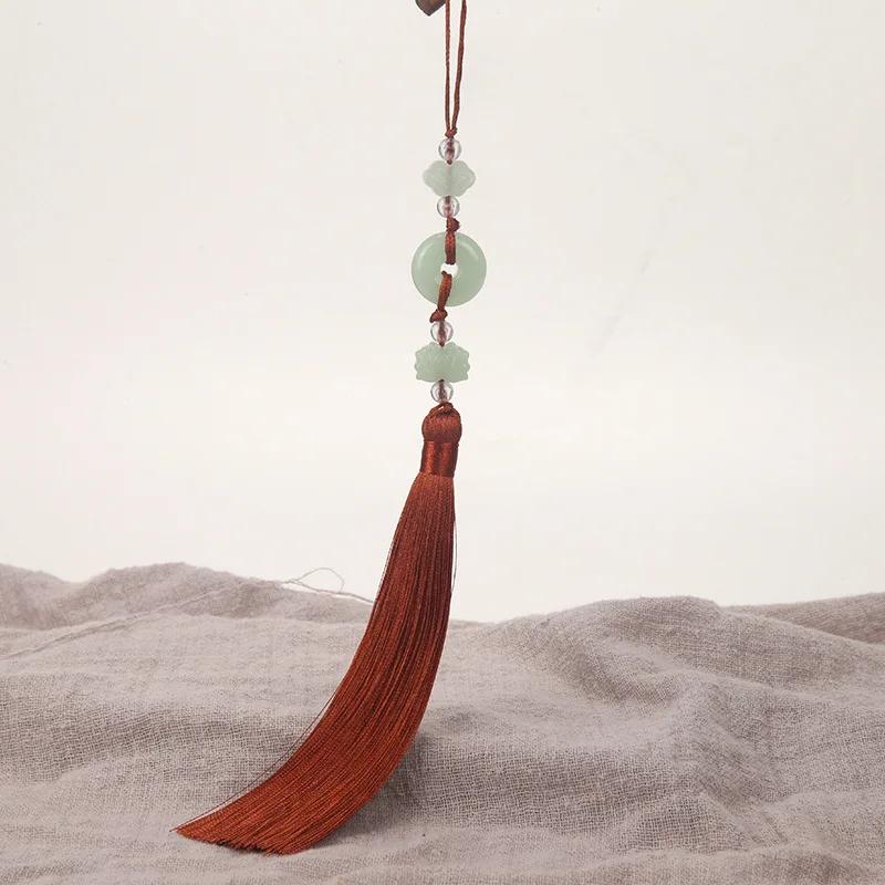 2Pcs Imitation Chinese Knot Tassels DIY Curtain Clothes Bag Craft Supplies Classical Style Tassel Pendant 13cm Beaded Fringe
