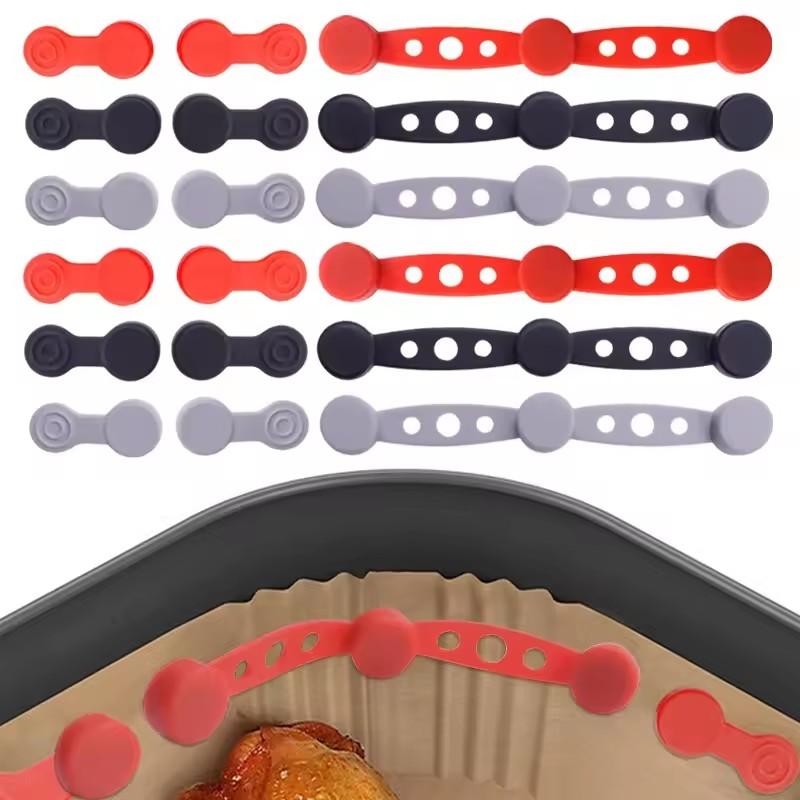 1 Set Magnetic Silicone Buckles for Air Fryer Non-Stick Parch Clips, Magnetic Fasteners, Compatible with /Air Fryer Ovens