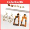 Boucles d'oreilles géométriques tendance en acrylique Bijoux de mode pour femmes Parfait pour offrir