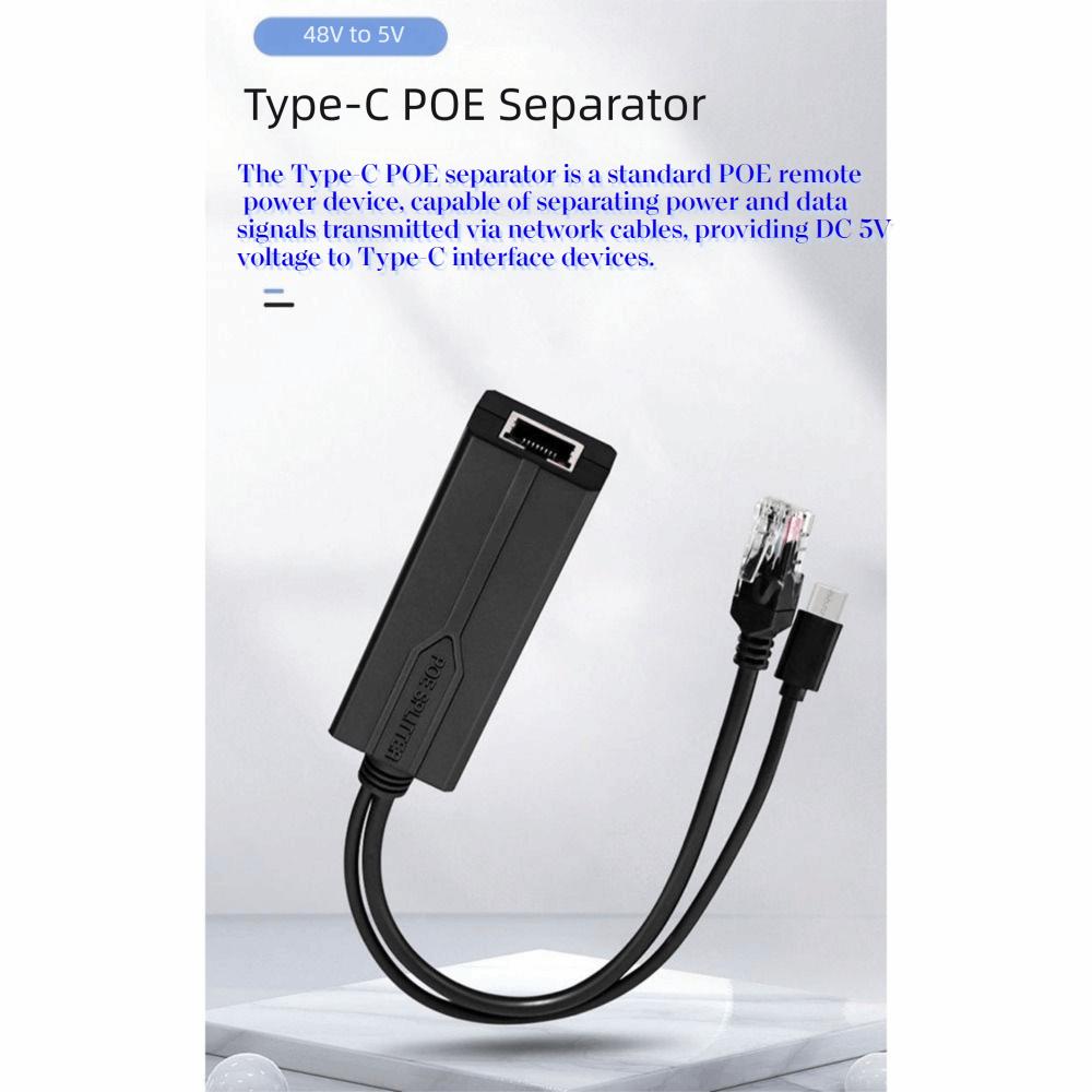 48V To 5V Gigabit POE Splitter 5V 2.4A 5V 3.5A PoE To Micro USB Splitter  Tablets