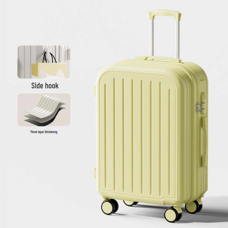 Durable Large Capacity Trolley Suitcase with Combination Lock and Universal Wheels