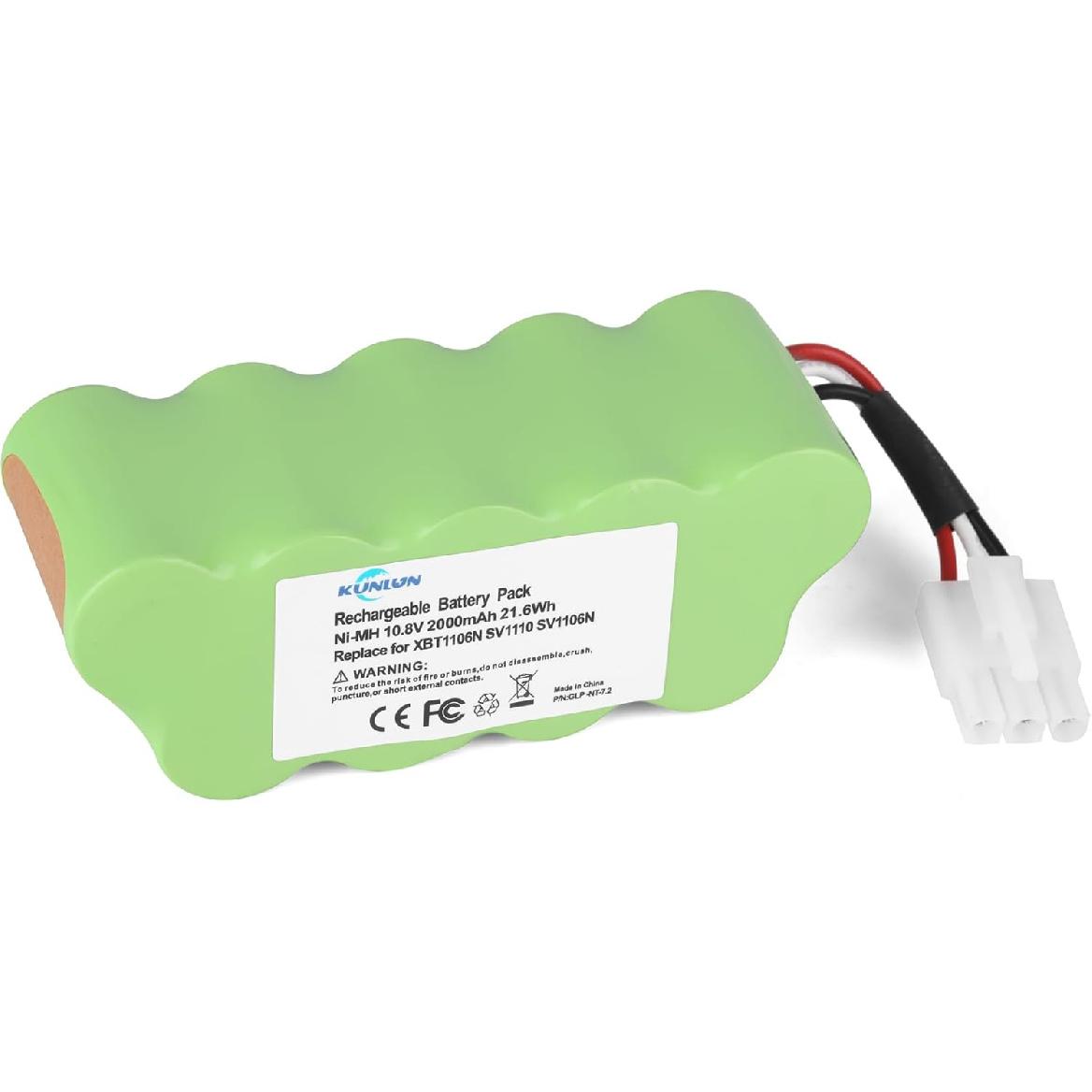 KUNLUN 10.8V XBT1106N Battery Replacement for Shark SV1110 SV1106N SV1110N SV11O6N SV116N Freestyle Navigator Cordless Stick Vacuum Cleaners