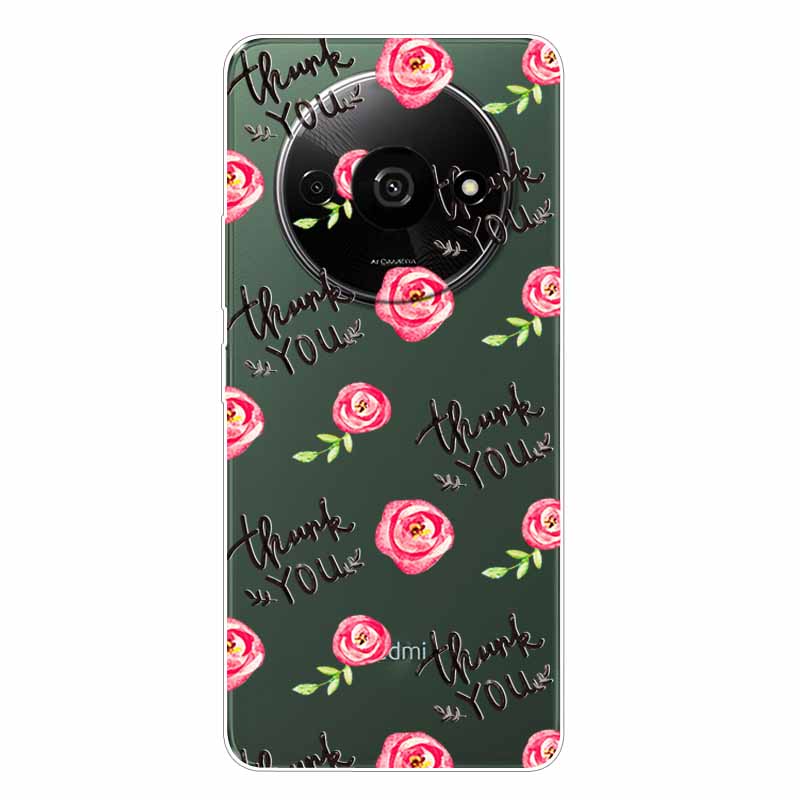 

Phone Cases For Xiaomi Poco C61 Case TPU Clear Girl Fruit Soft Silicone Bumpers for Xiaomi Poco C61 C 61 Cover Bag Transparent Poco C61