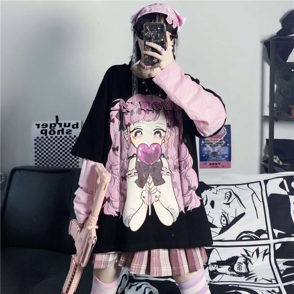 Léto Ženy Estetický Volný Punk Dámské tričko Goth Tee Tmavý Grunge Dámská Gotická trička Oblečení Harajuku Top Y2k Streetwear