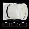Kitchen & Bathroom Anti-Odor Backdraft Valve: One-Way Exhaust Check Valve for Range Hood & Stove Flue