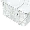 Netz-Frittierkorb Edelstahl Quadratisch Ölfilterndes Frittierkorb mit Griff 20,5x18,5x10,5cm