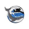 Xiaomi Cartoon Glitter Underwater Marine Creature Enamel Pin Cute Whale Dolphins Sharks Octopus Manta Ray Seahorse Badge Jewelry Brooch