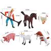Cow Horse Farmland Worker Animal Model DIY Accessories Home Decor Miniatures Fairy Garden Ornaments Micro Landscape Figurines