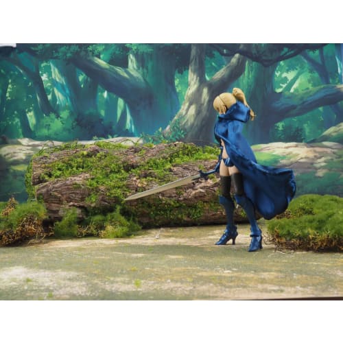 [Good In Three Directions] Artificial Forest Trees and Grass Sheet for Figure Dioramas, Figma Figures, Cure Arts Forest (28x8cm Artificial Trees)