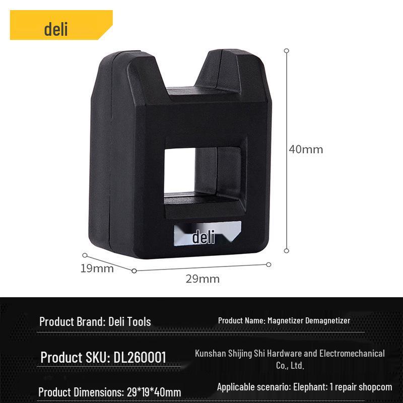 

Deli Tools Magnetic Screwdriver Bit Magnetizer/Demagnetizer Tool DL260001
