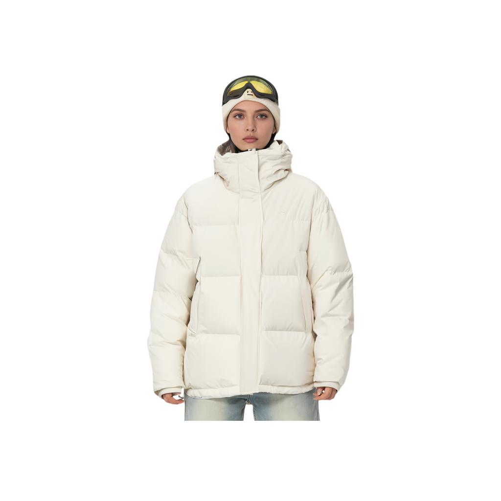 Puma Piumino Mmq Con Maniche Lunghe Casual Con Cappuccio Giubbotti Unisex Bianco Neve 620817-87