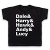 TWIN PEAKS SHERIFF DEPARTMENT MEMBERS DALE HARRY HAWK KIDS CHILDS Boys Baby Children T-shirt
