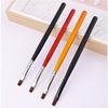 Nail Art Canned Glue Brush Wooden Rod Flat Head Nail Art Polish Brush Pen Nail Tool