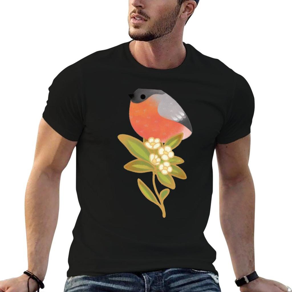 Eurasian Bullfinch TShirt Fitness Training Breathable Tee
