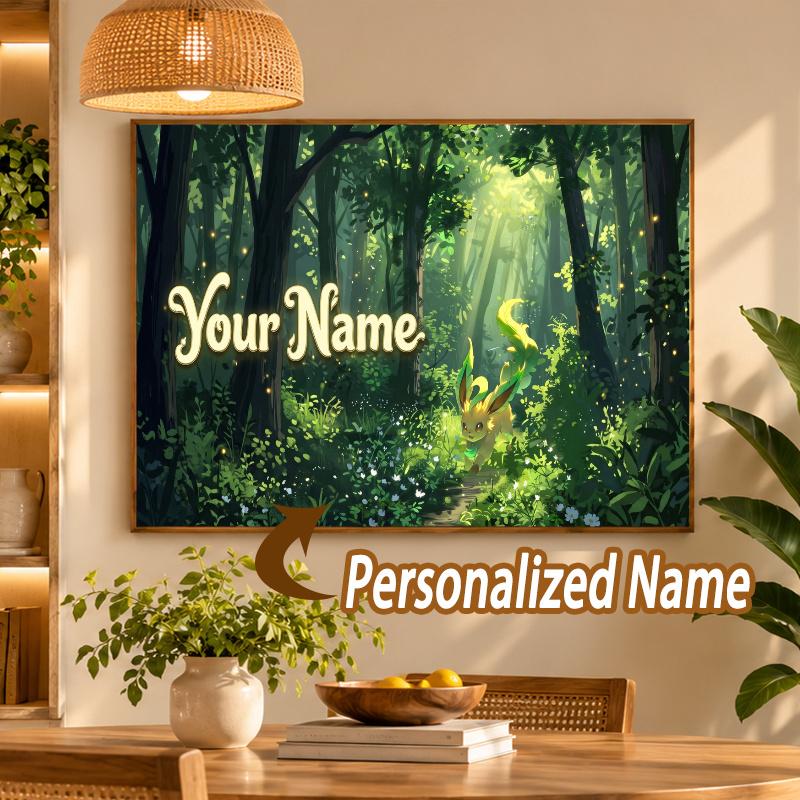 Leafeon Custom Name Diamond Painting Personalized 5D Full Drill DIY Diamond Art Home Decor