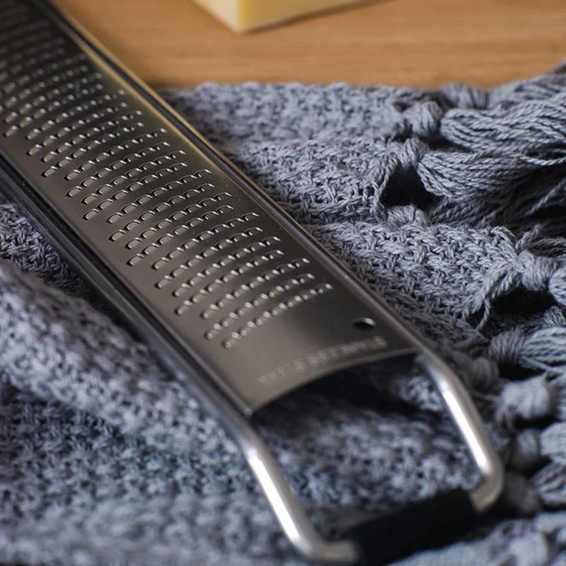 Stainless Steel Lemon Zester & Cheese Grater - Parmesan Cheese Lemon Chocolate Fruits Vegetables Ginger Grater
