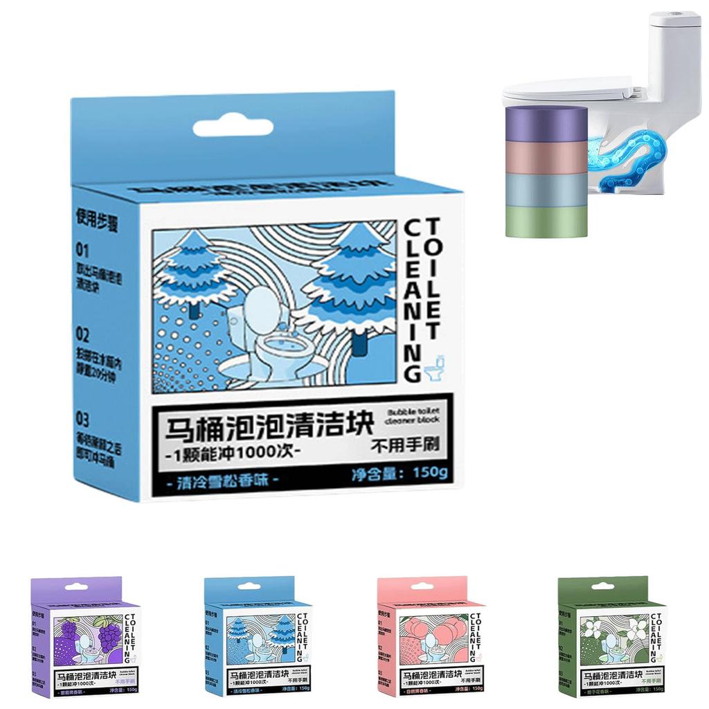 Toilet Cleaning Spirit Automatic Toilet Cleaning Stick Blue Bubble Cleaning Block