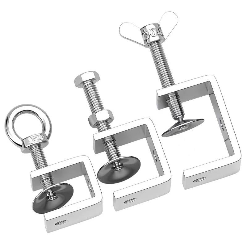 1pc 304 Stainless steel suspension ring nut Bolt Hardware fastener Buckle Accessories U-shaped nut buckle Hardware accessories