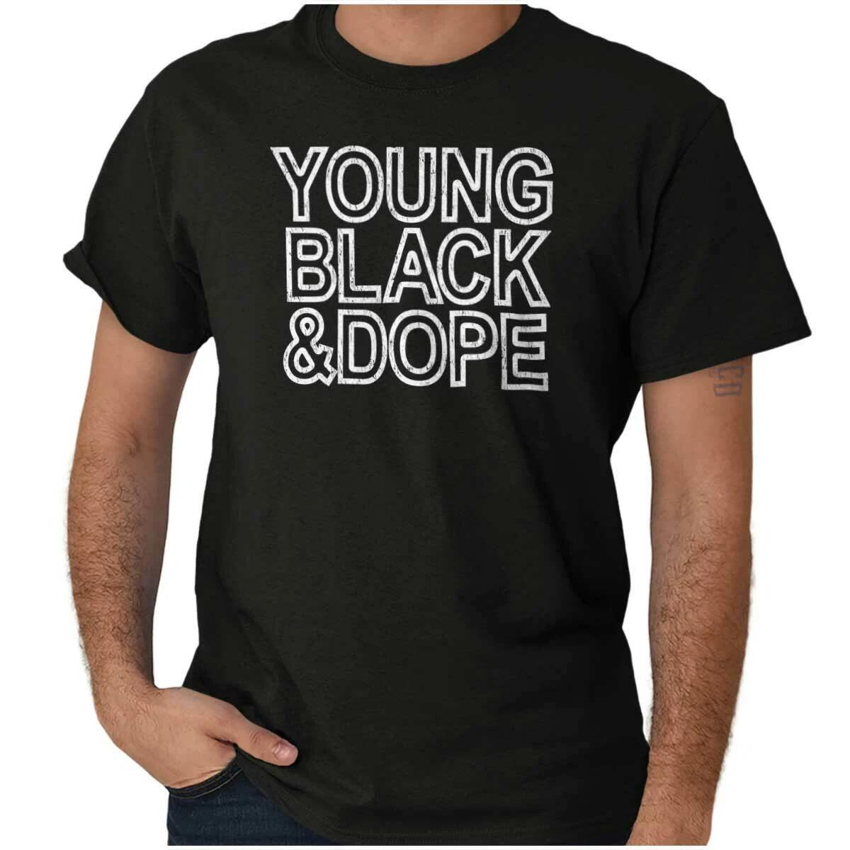 Cool Young Black And Dope Proud POC Pride Womens or Mens Crewneck T Shirt Tee XXXL