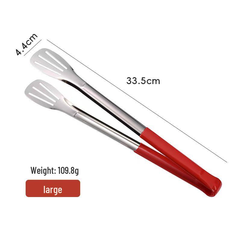 Heavy-Duty Stainless Steel 304 Tongs for Barbecue, Bread, Steak, and Roasting.