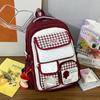 Schoolbag new schoolbag women's college wind milk yellow large capacity high value middle and high school students multi-compartment backpack