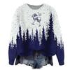 ZJW908-YT2 3D Print Christmas Pullover Sweater