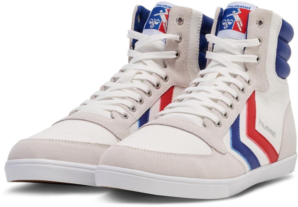 Кроссовки Hummel Slimmer Stadil High Canvas 511 белый/синий/красный/зеленый