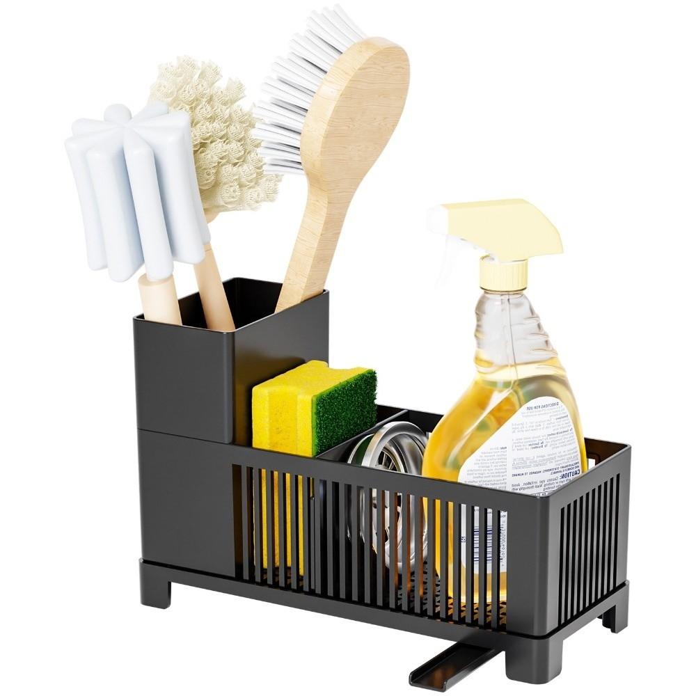 Drying Kitchen Sink Organizer Space Saving Drain Rack Holder Storage Basket Kitchen