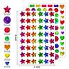 171-1710Pcs Sparkly Holographic Star Heart Round Dot Stickers Glitter Foil Student Reward Behavior Chart Scrapbook Diy Decor De