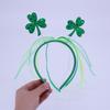 Adult Saint Patricks Day Headband/Magic Wand Green Color Irish Party Festival Flower Hair Hoop for Teens Headpiece