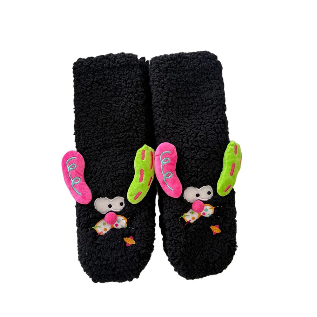 Adult Indoor Non- -Lined Slipper Socks, Warm Floor Socks for Home