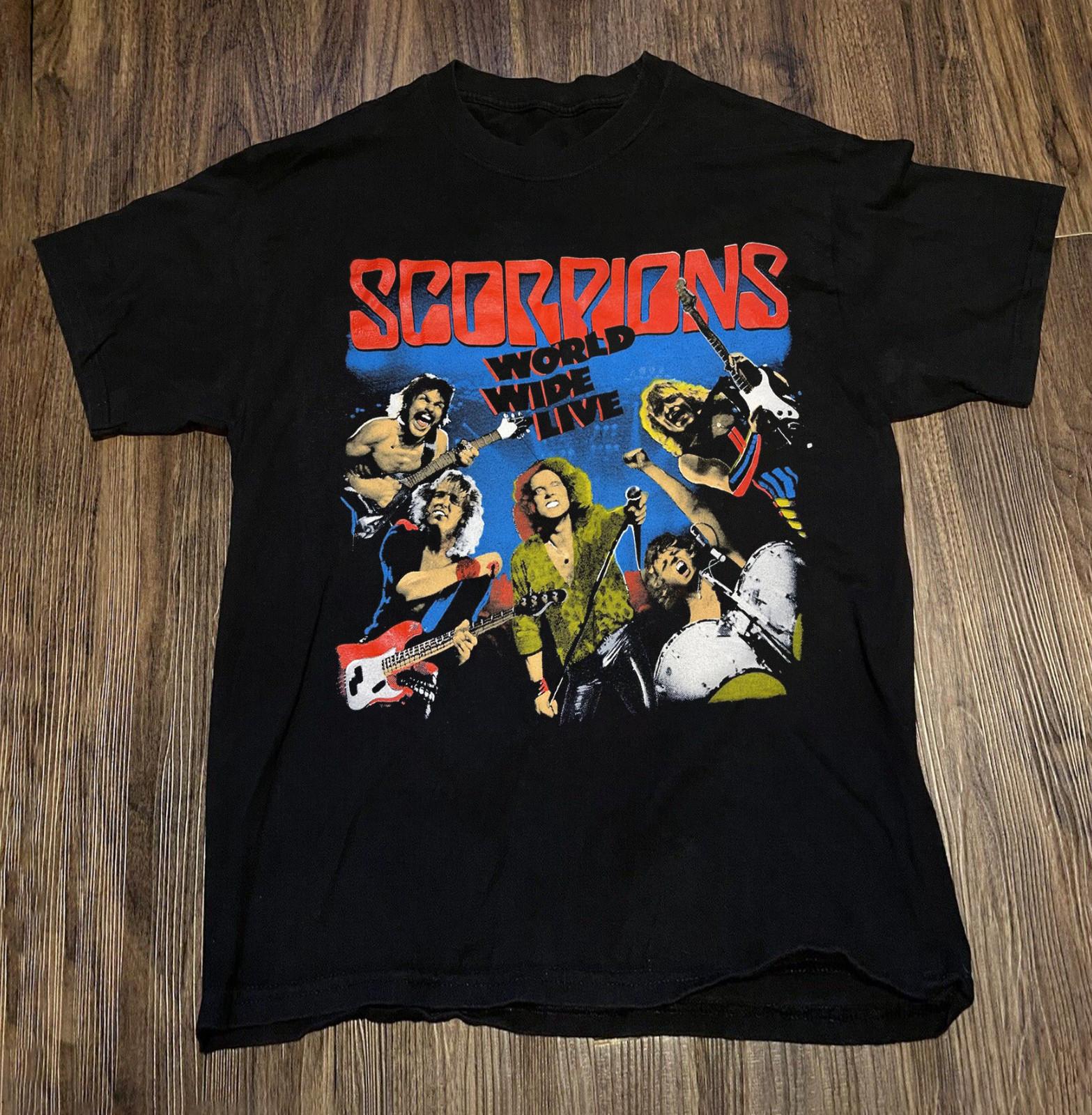 Scorpions Band World Wide Live Unisex T-Shirt All Size S To 5XL MI354 S разноцветный