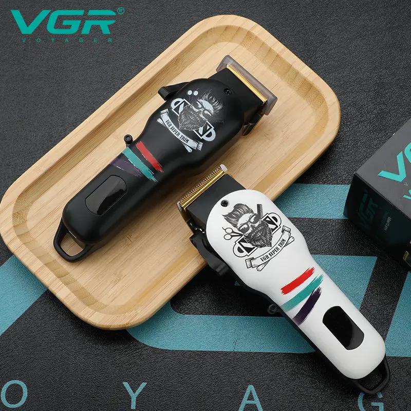 New VGR 699 Hair Clipper Electric Hair Cutting Machine Professional Barber Cordless Hair Trimmer Digital LED Display Clipper for Men Retro Electric