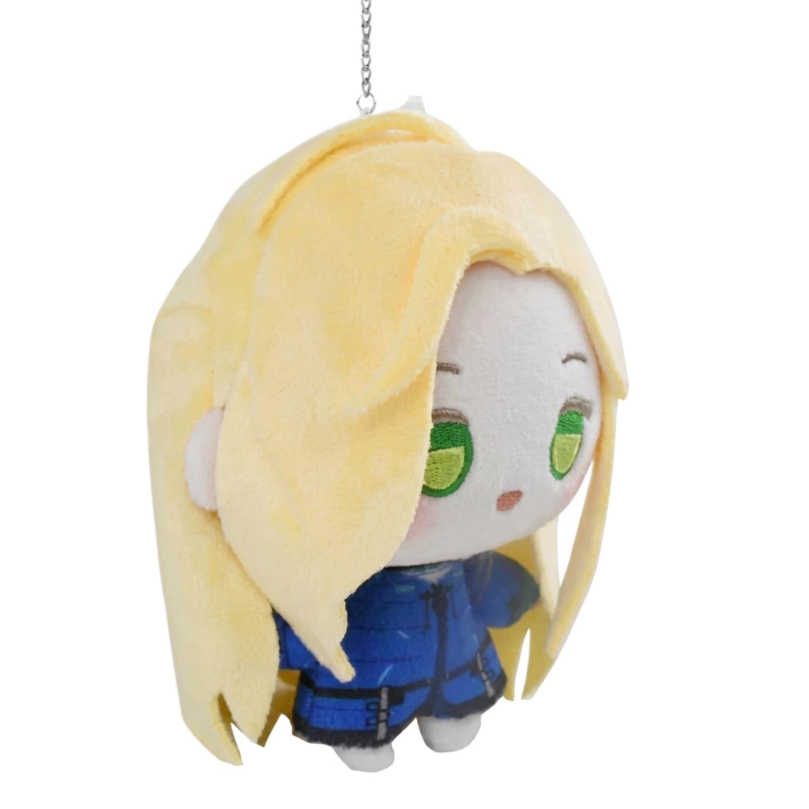 

Plush Keychain Soft Stuffed Doll with Long Hair and Embroidered Eyes Hanging Accessory for Bags Backpacks or Collectors Display One Size