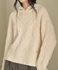 MICANE Wool Oversized Hooded Knit