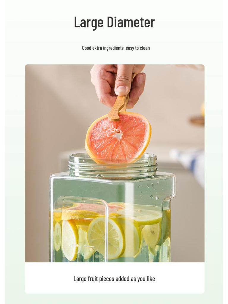 Large-Capacity Summer Flower Teapot with Faucet - Outdoor Cold Water Jug