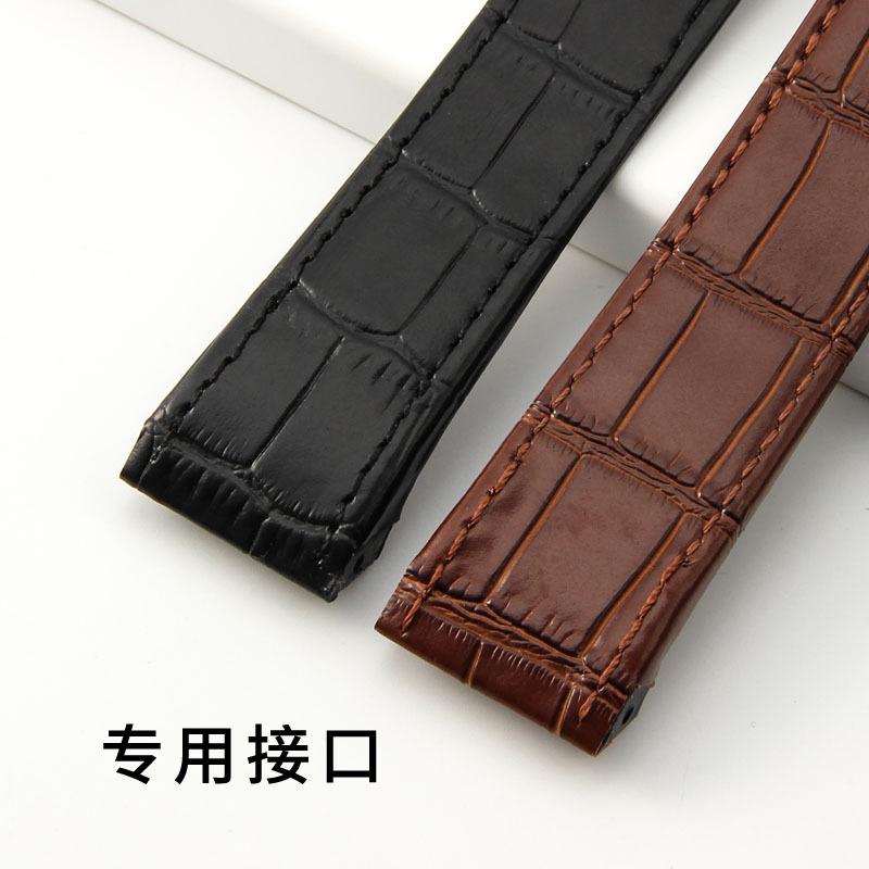 ONECowhide Leather Watch Strap for Cartier Santos 100 Series Watch Bracelet Waterproof Sweatproof 20mm 23mm Accessories ReplacementMN