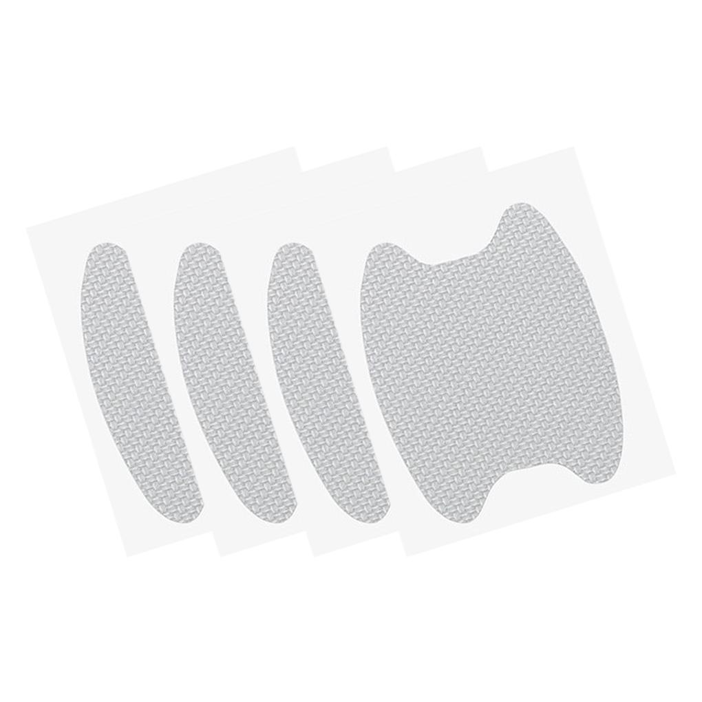 4Pcs Carbon Fiber Waterproof Auto Door Handle Film Durable Scratch Proof Professional Lightweight Anti-Scratch Stickers