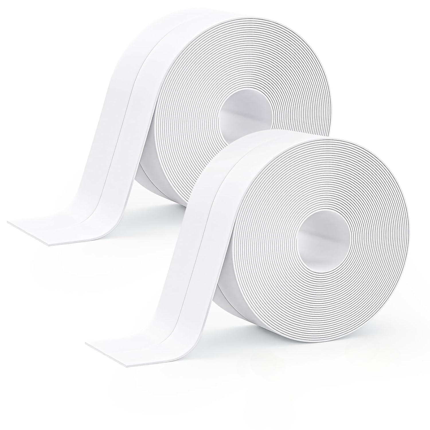 

Самоклеящаяся лента для душа, герметизирующая лента для швов для унитаза, ванны, кухни и стен, брызговик для кухонной раковины, инструмент для герметизации для дома 2 Rolls