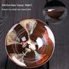 Jian Zhan Kiln-Change Ceramic Sand Gold Tea Cup - Hat-Shaped Tea Tasting Bowl
