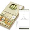 Sympathy Incense Gift Set In a Paulownia Wood Box [Sennenko Sandalwood with Gift Wrapping and Condolence Message] Made In Japan, Low Smoke, Perfect Fo