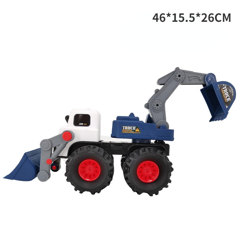 

Большой инерционный инженерный автомобиль, раздвижной бульдозер, копающий песок, вилочный погрузчик, пляжный самосвал, модель мальчика, игрушка