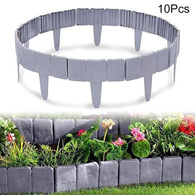 Garden Decorations  Fence  Plastic Splicing Gray  Fence Suitable For Flower Bed Or Garden Edge