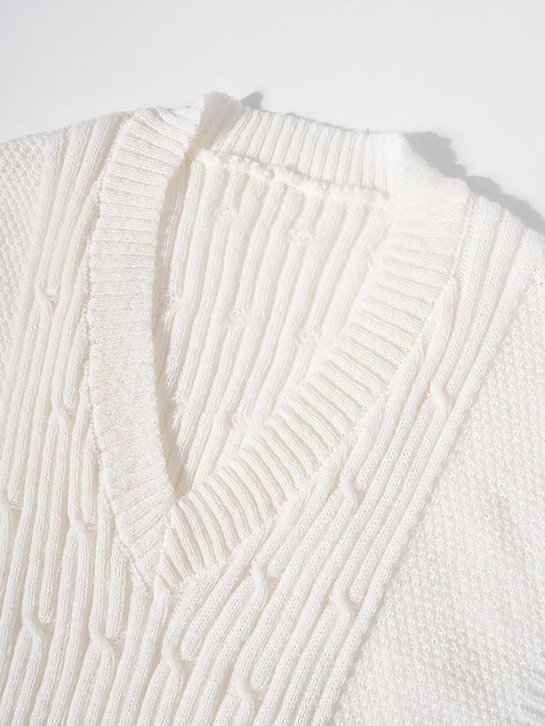 Damen Locker Ärmellose Strickweste - Herbst/Winter 2025 Kollektion