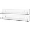 Acrylic Bathroom Shelves 15x1.3Inch Thick Acrylic Shelves Wall Mounted Versatile Floating Shelves Storage and Display