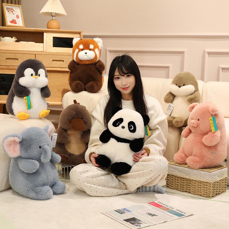 

Bobova Ragdoll: Cute Seal, Penguin, Raccoon, Panda Plush Toy Gift 38 cm